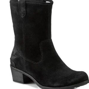 UGG Women's Briar black suede ankle boots.